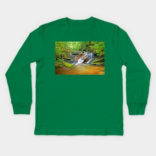 Horned Owl on the Prowl Kids Long Sleeve T-Shirt